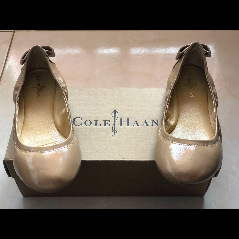 Cole Haan Ivory Ballet Flats